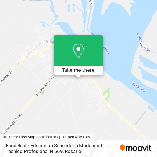 Escuela de Educacion Secundaria Modalidad Tecnico Profesional N 669 map