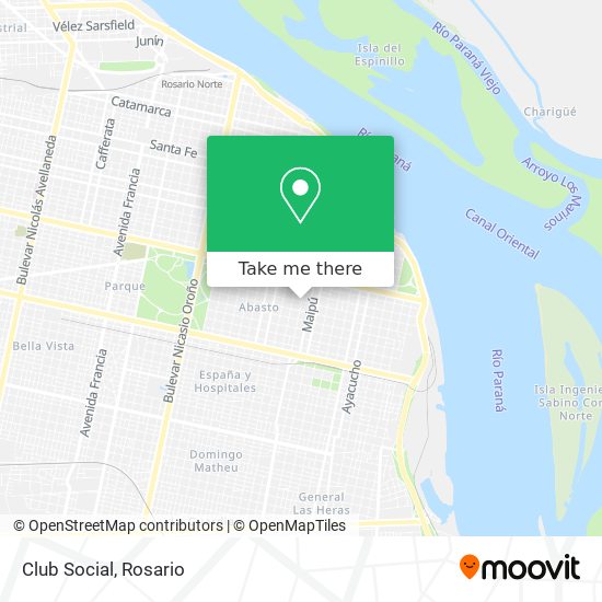 Club Social map