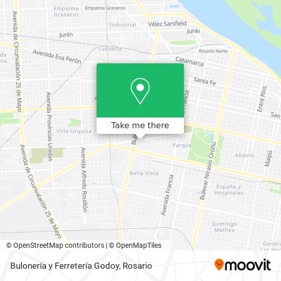 Bulonería y Ferretería Godoy map