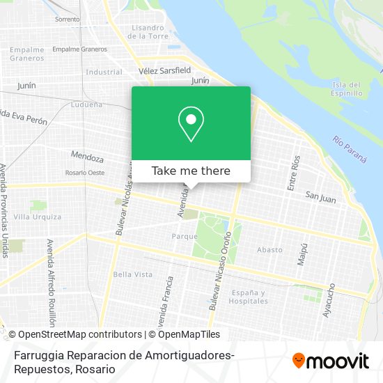 Farruggia Reparacion de Amortiguadores-Repuestos map