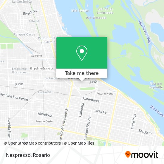 Mapa de Nespresso