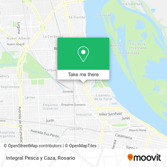 Integral Pesca y Caza map