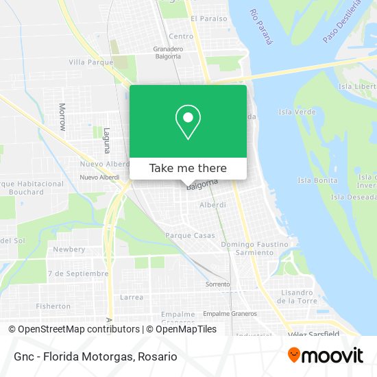 Mapa de Gnc - Florida Motorgas