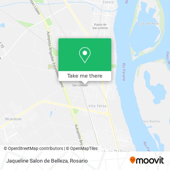 Jaqueline Salon de Belleza map
