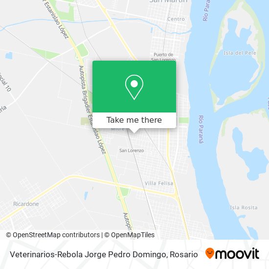 Mapa de Veterinarios-Rebola Jorge Pedro Domingo