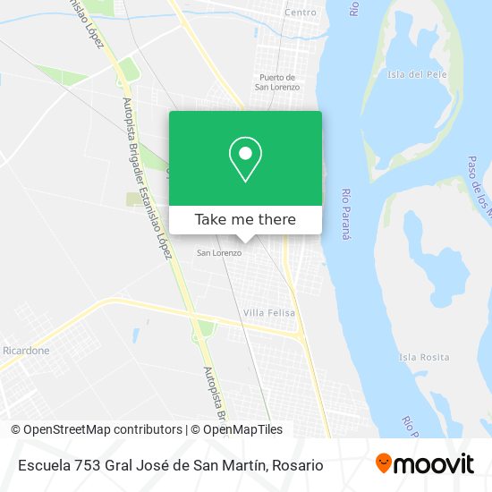 Escuela 753 Gral José de San Martín map