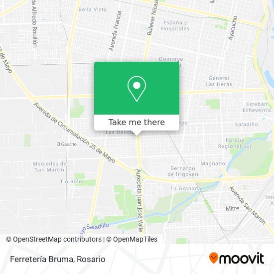 Mapa de Ferretería Bruma