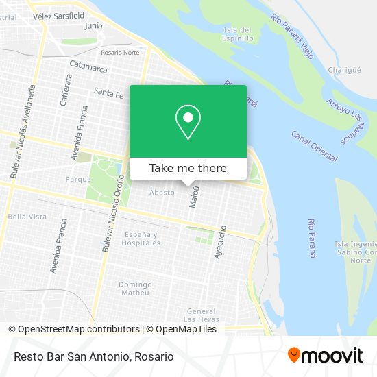 Mapa de Resto Bar San Antonio