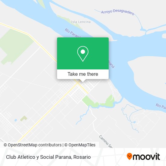 Mapa de Club Atletico y Social Parana
