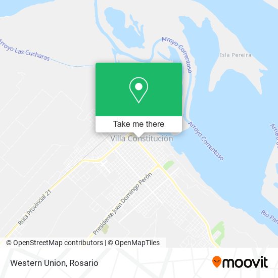 Western Union map