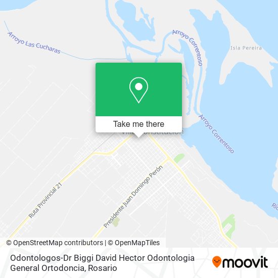 Odontologos-Dr Biggi David Hector Odontologia General Ortodoncia map