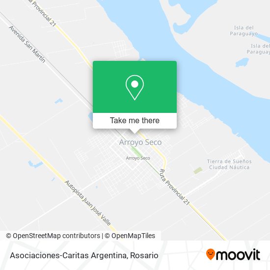 Asociaciones-Caritas Argentina map