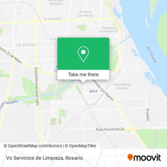 Mapa de Vs Servicios de Limpieza