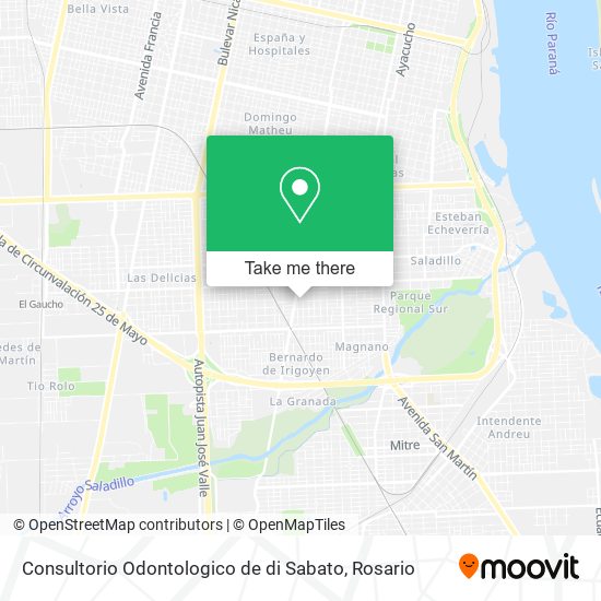 Mapa de Consultorio Odontologico de di Sabato