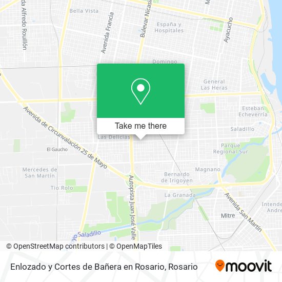 Enlozado y Cortes de Bañera en Rosario map