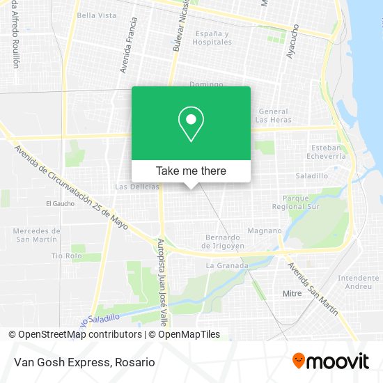 Van Gosh Express map