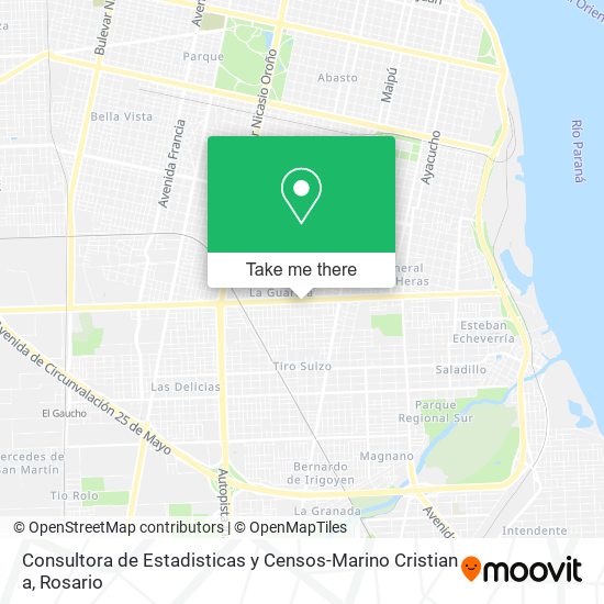 Consultora de Estadisticas y Censos-Marino Cristian a map