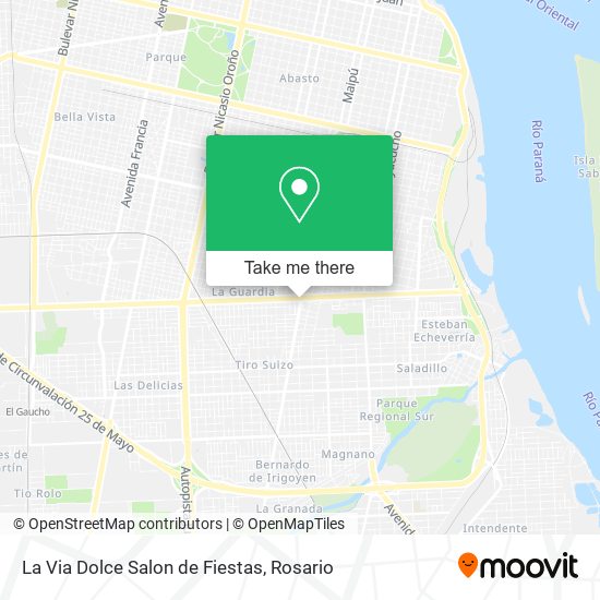 La Via Dolce Salon de Fiestas map