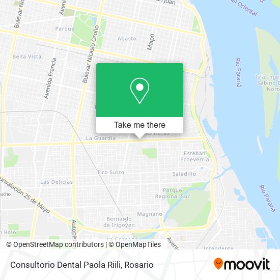Mapa de Consultorio Dental Paola Riili