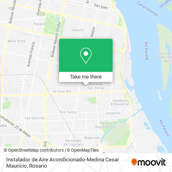 Instalador de Aire Acondicionado-Medina Cesar Mauricio map