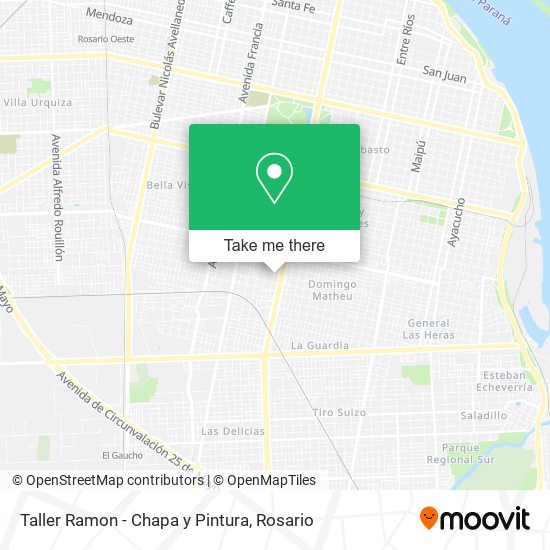 Taller Ramon - Chapa y Pintura map