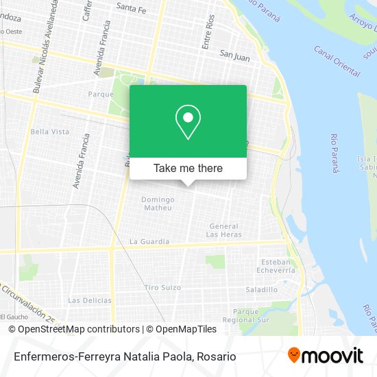 Enfermeros-Ferreyra Natalia Paola map