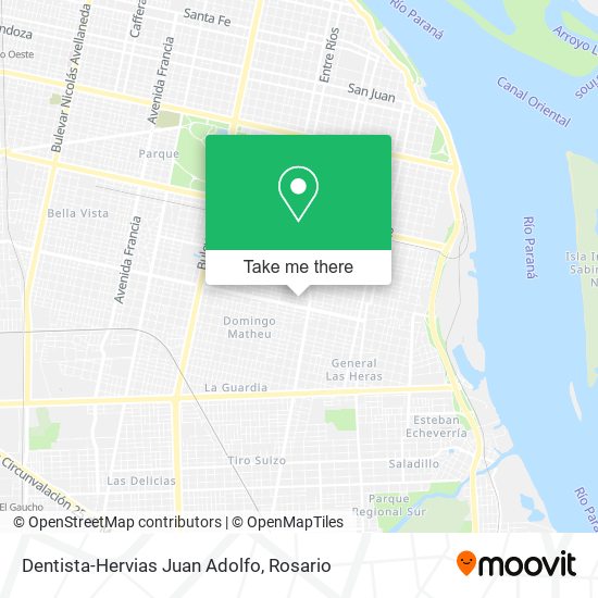 Dentista-Hervias Juan Adolfo map