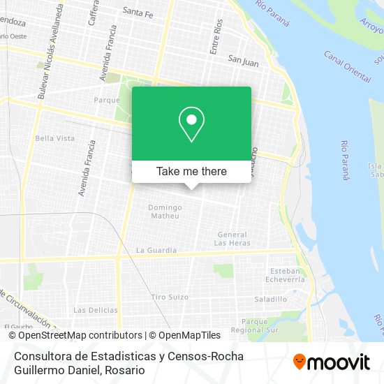 Consultora de Estadisticas y Censos-Rocha Guillermo Daniel map
