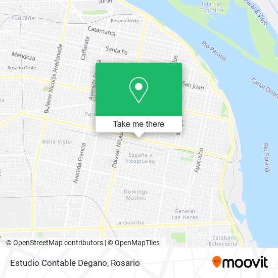 Estudio Contable Degano map