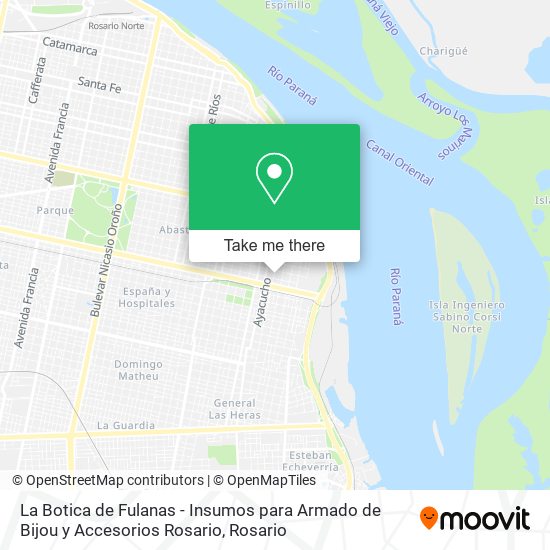 La Botica de Fulanas - Insumos para Armado de Bijou y Accesorios Rosario map