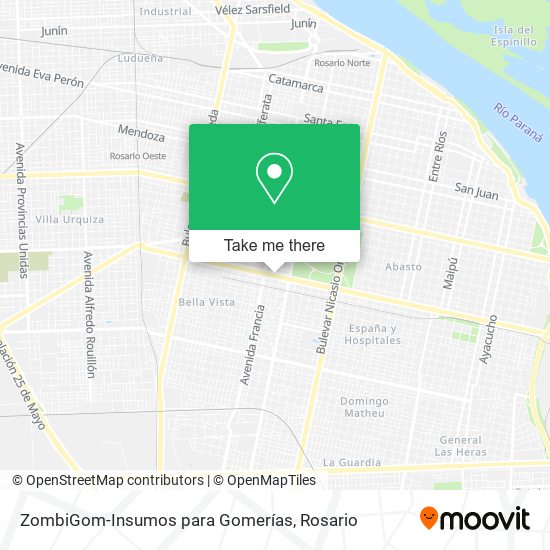 Mapa de ZombiGom-Insumos para Gomerías