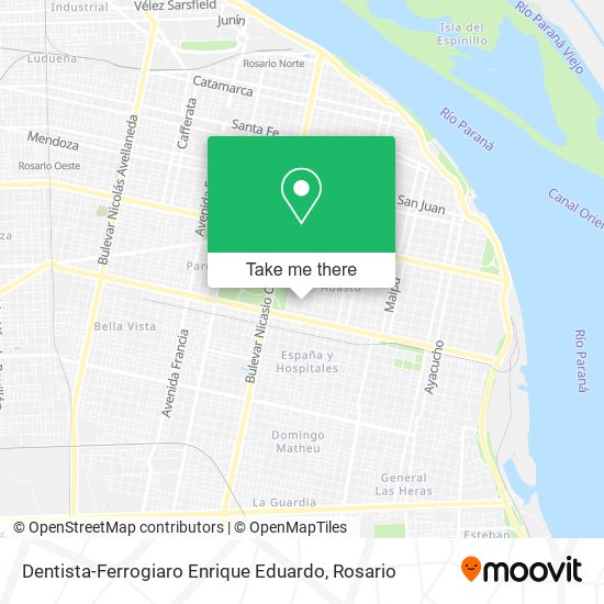 Dentista-Ferrogiaro Enrique Eduardo map