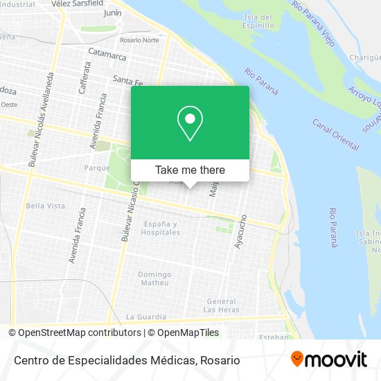 Centro de Especialidades Médicas map