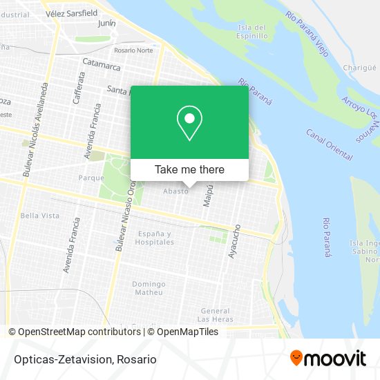Opticas-Zetavision map