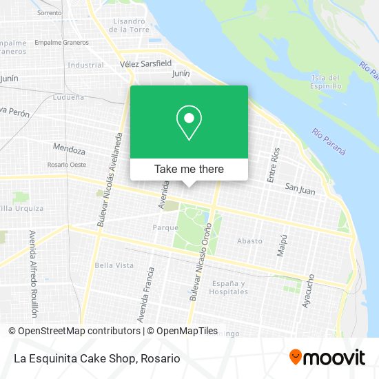 La Esquinita Cake Shop map