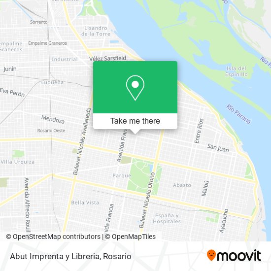 Mapa de Abut Imprenta y Libreria