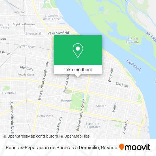 Bañeras-Reparacion de Bañeras a Domicilio map