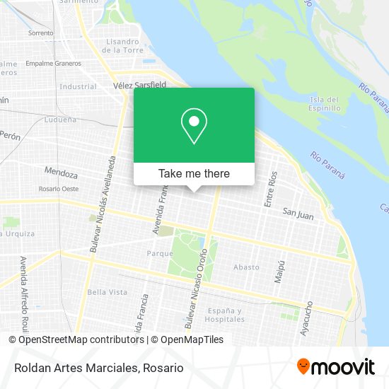 Mapa de Roldan Artes Marciales