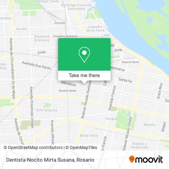 Dentista-Nocito Mirta Susana map