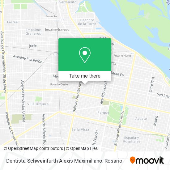 Dentista-Schweinfurth Alexis Maximiliano map