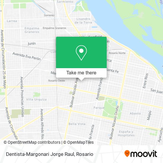 Dentista-Margonari Jorge Raul map