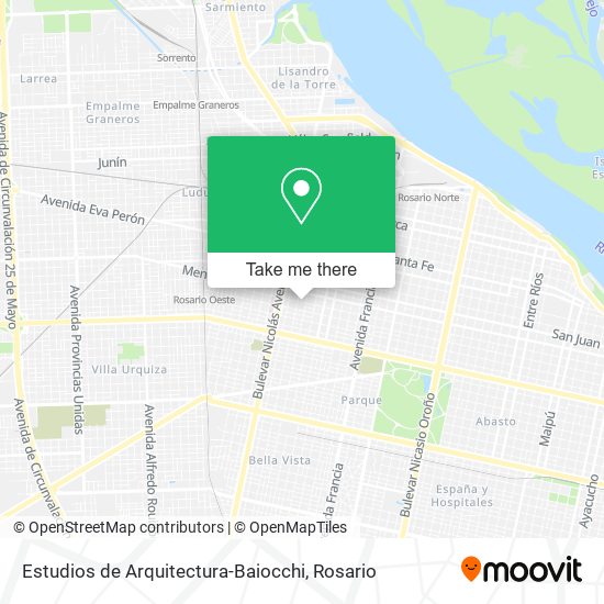 Mapa de Estudios de Arquitectura-Baiocchi