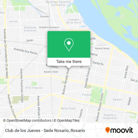 Club de los Jueves - Sede Rosario map