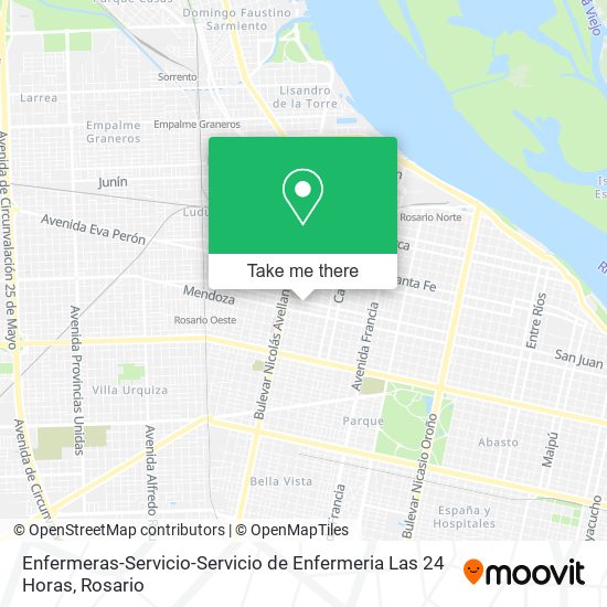 Enfermeras-Servicio-Servicio de Enfermeria Las 24 Horas map