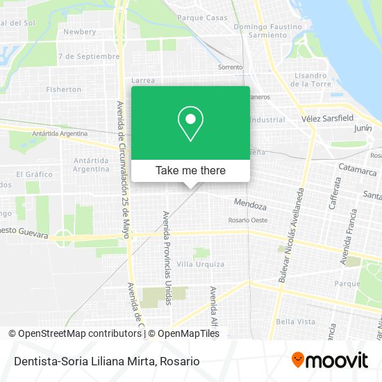 Dentista-Soria Liliana Mirta map