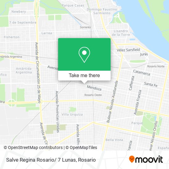 Mapa de Salve Regina Rosario/ 7 Lunas