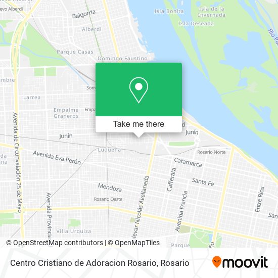 Centro Cristiano de Adoracion Rosario map