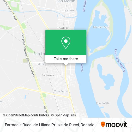 Farmacia Rucci de Liliana Priuze de Rucci map