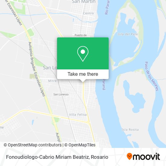 Fonoudiologo-Cabrio Miriam Beatriz map