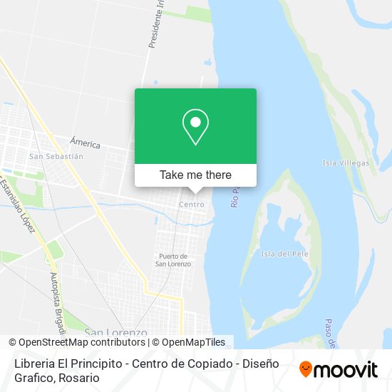 Mapa de Libreria El Principito - Centro de Copiado - Diseño Grafico